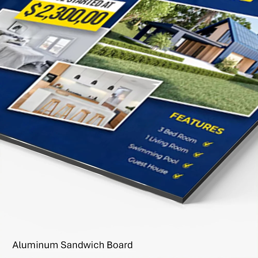 Aluminum Sandwich Board $4.95/ft²
